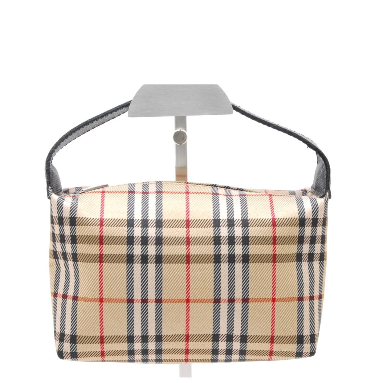 Burberry Nova Check Pochette- Beige, Leather