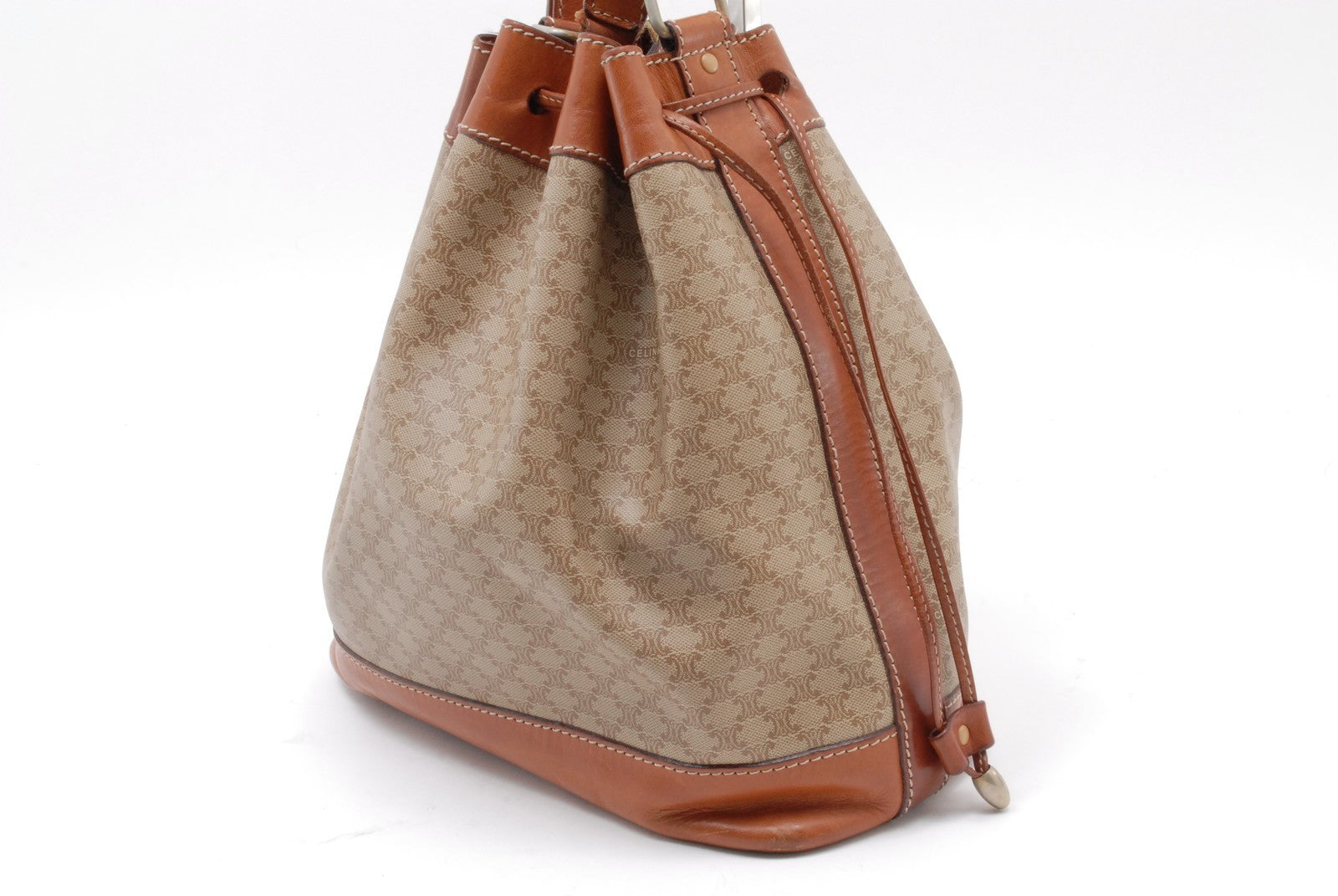 Celine Macadam Shoulder Bag - Beige, Leather