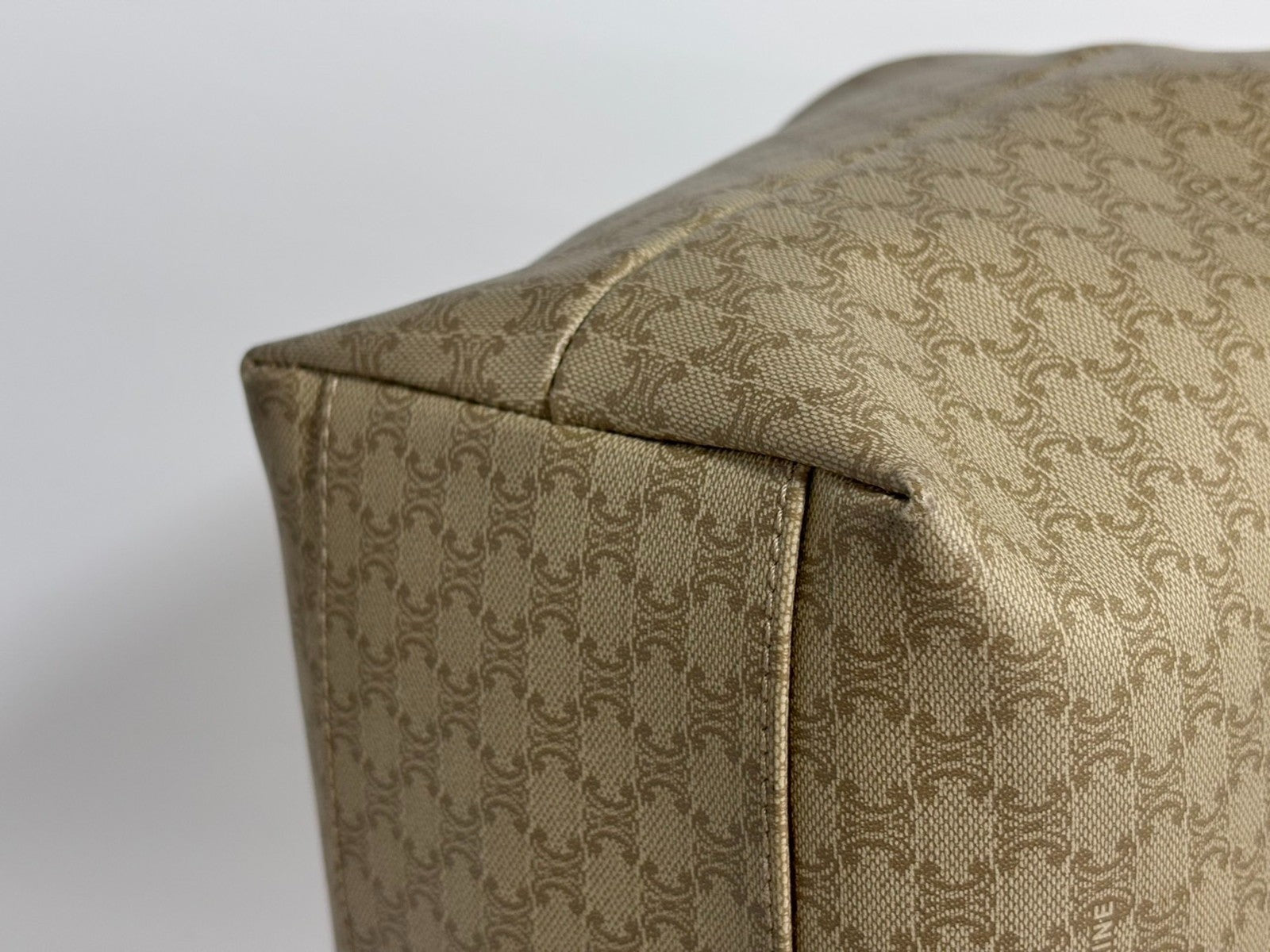 Celine Macadam Handbag - Beige, PVC