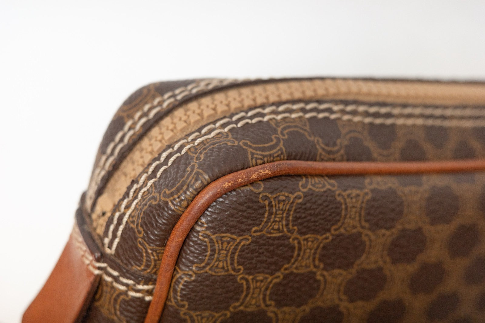 Celine Macadam Purse - Brown, Leather PVC
