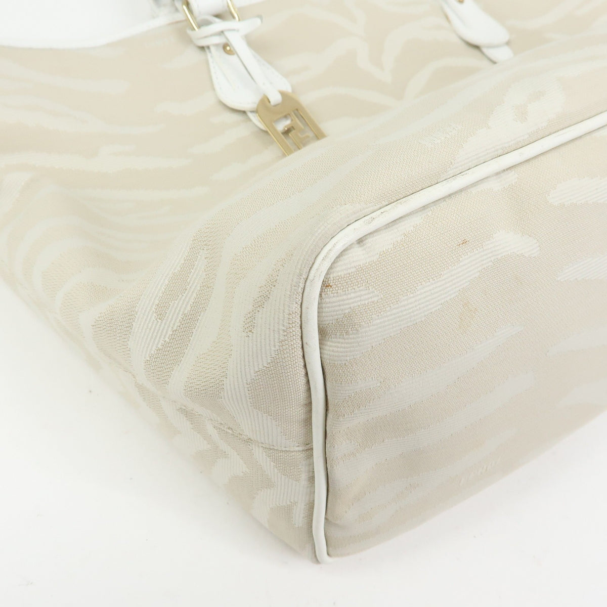 Fendi Tote Bag - Beige, Canvas Leather
