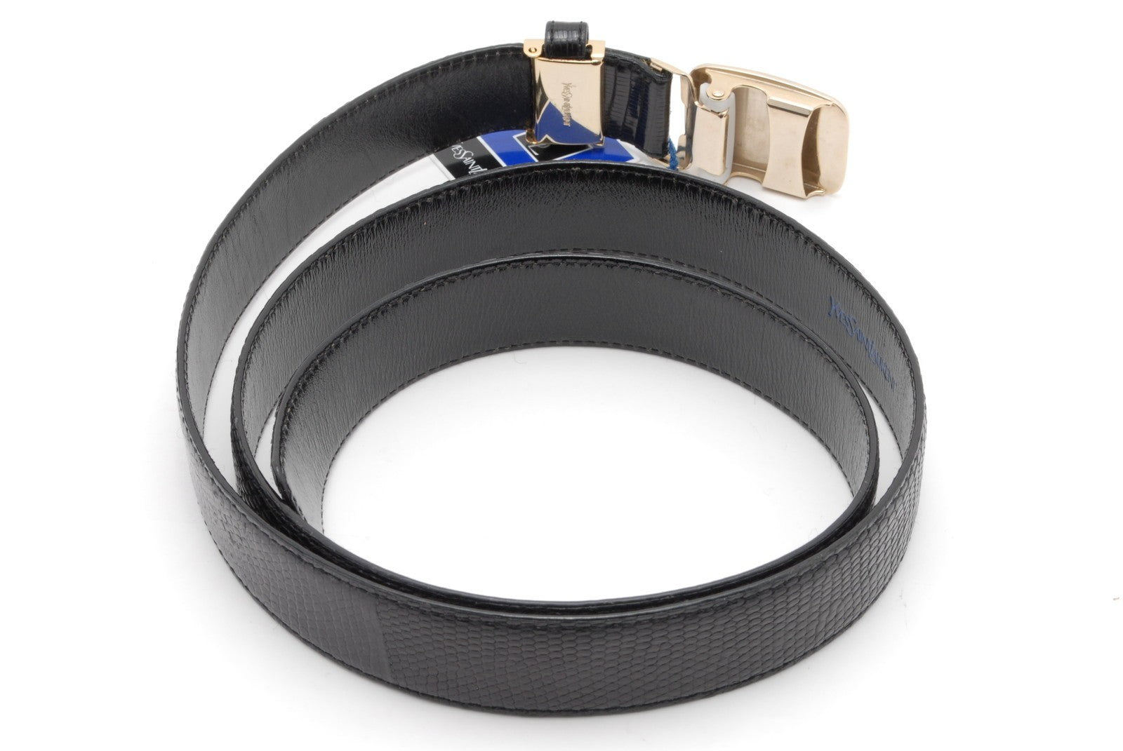 Saint Laurent Vintage YSL Belt - Black, Leather