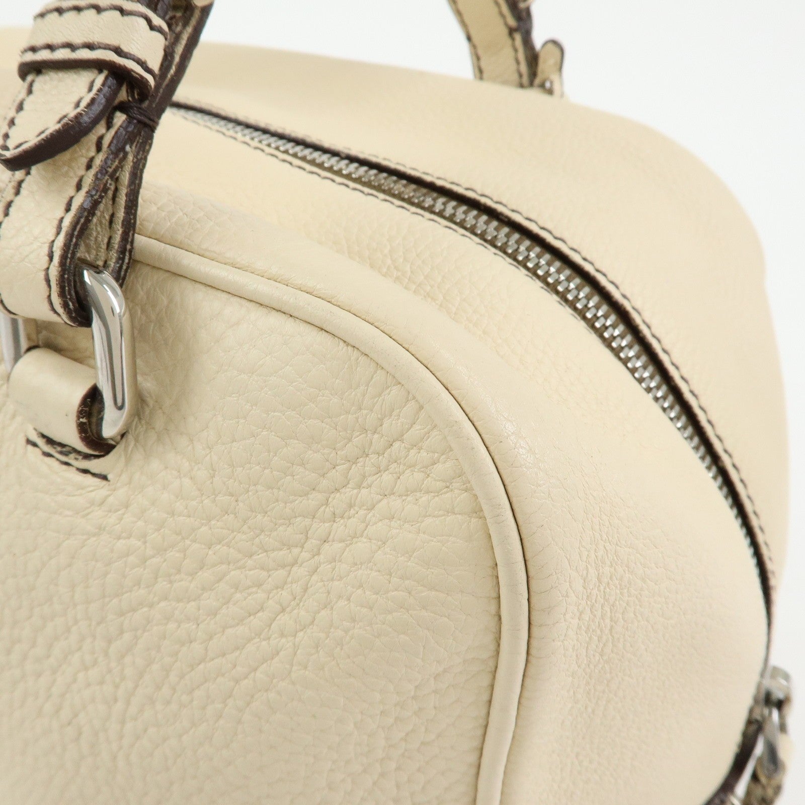 Prada Boston Bag - Ivory, Vitello Daino Leather