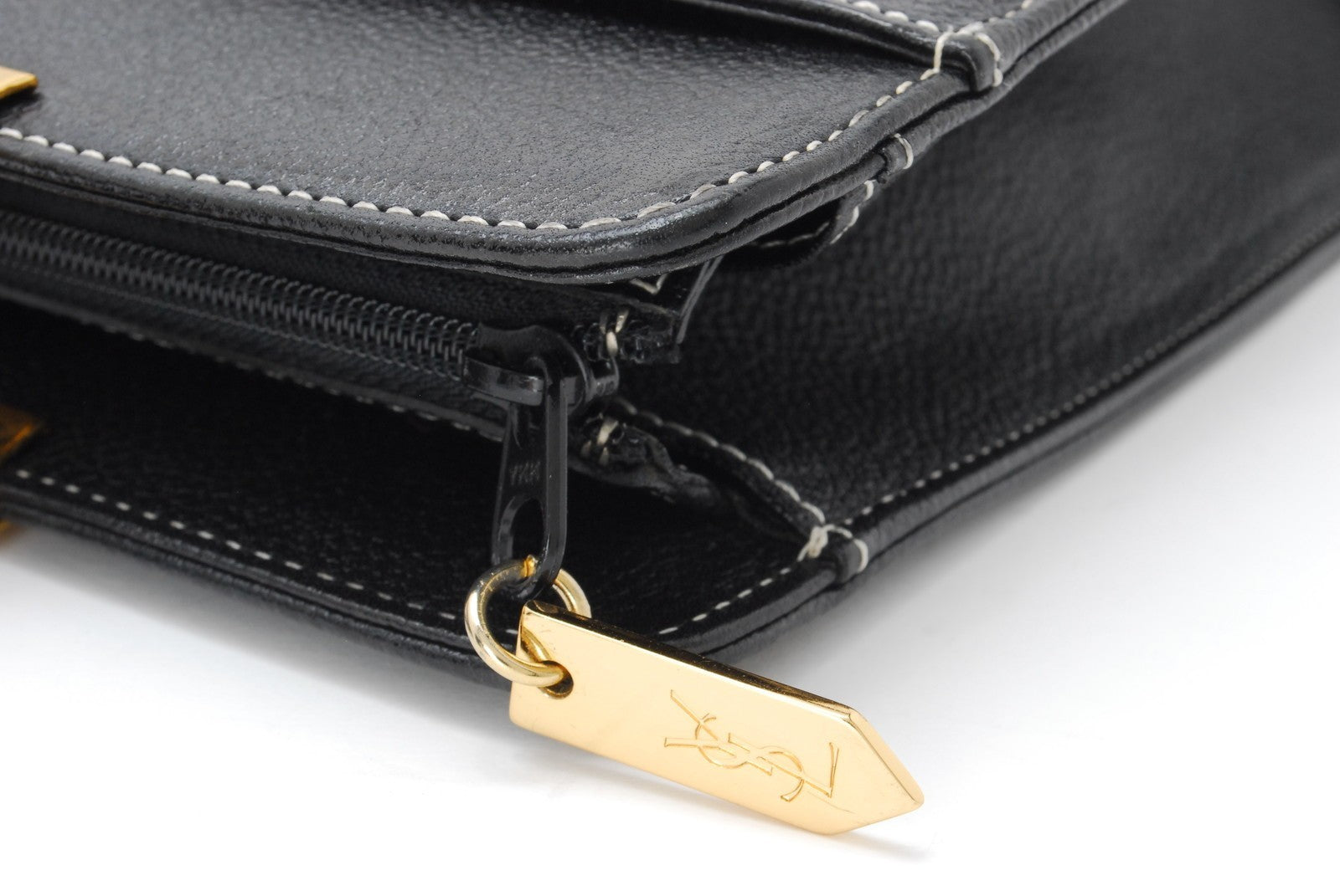 Saint Laurent Yves Hand Tote Bag - Black, Leather