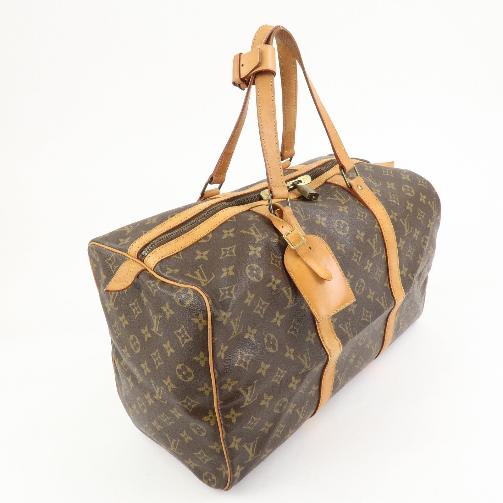 Louis Vuitton Monogram Sac Souple 45 Boston Bag - Brown, Monogram Canvas