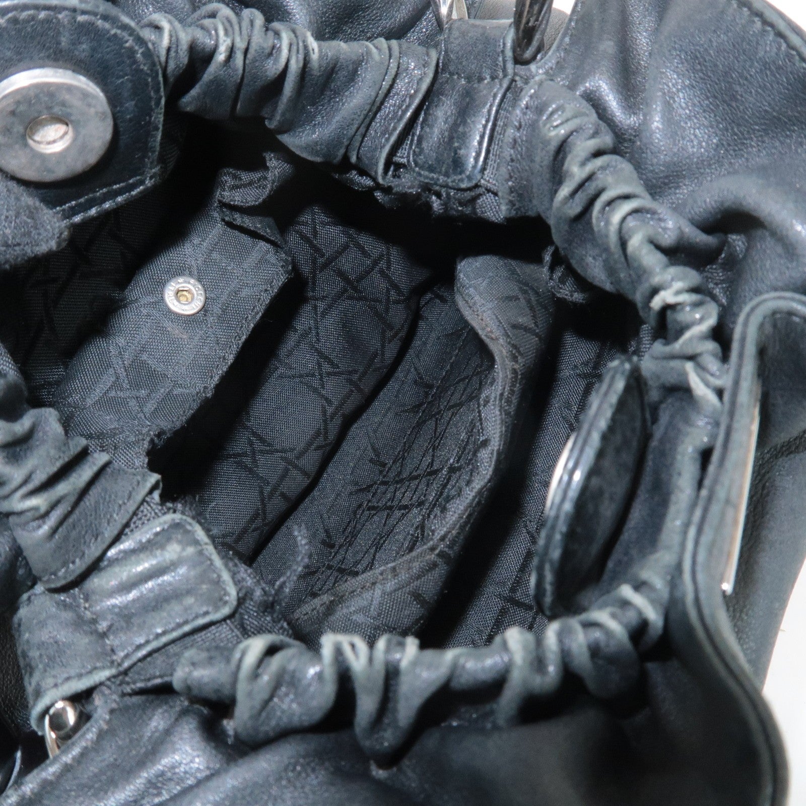 Christian Dior Maris Pearl Hand Bag - Black, Leather