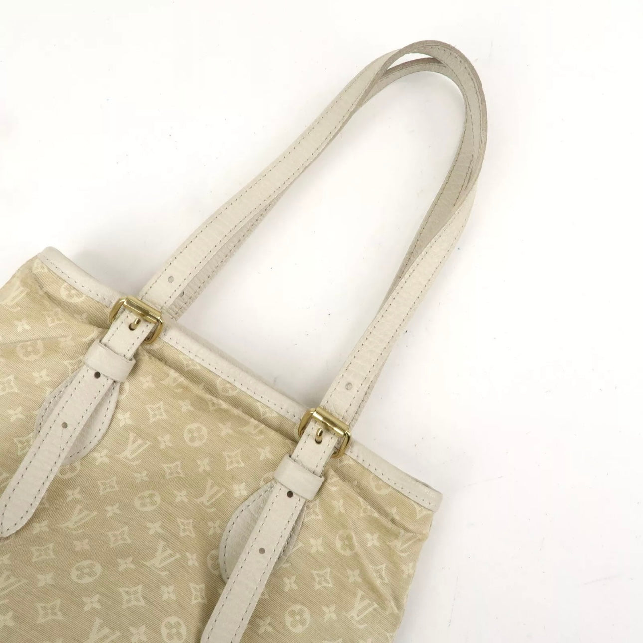 Louis Vuitton Monogram Mini Lin Bucket PM Hand Bag