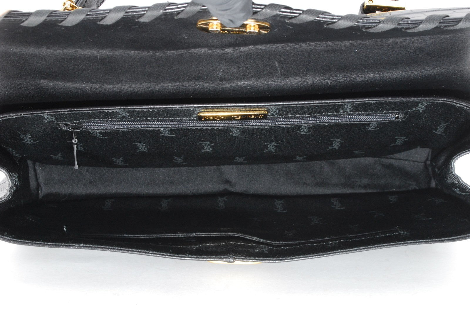 Saint Laurent Yves Vintage Hand Tote Bag - Black, Leather