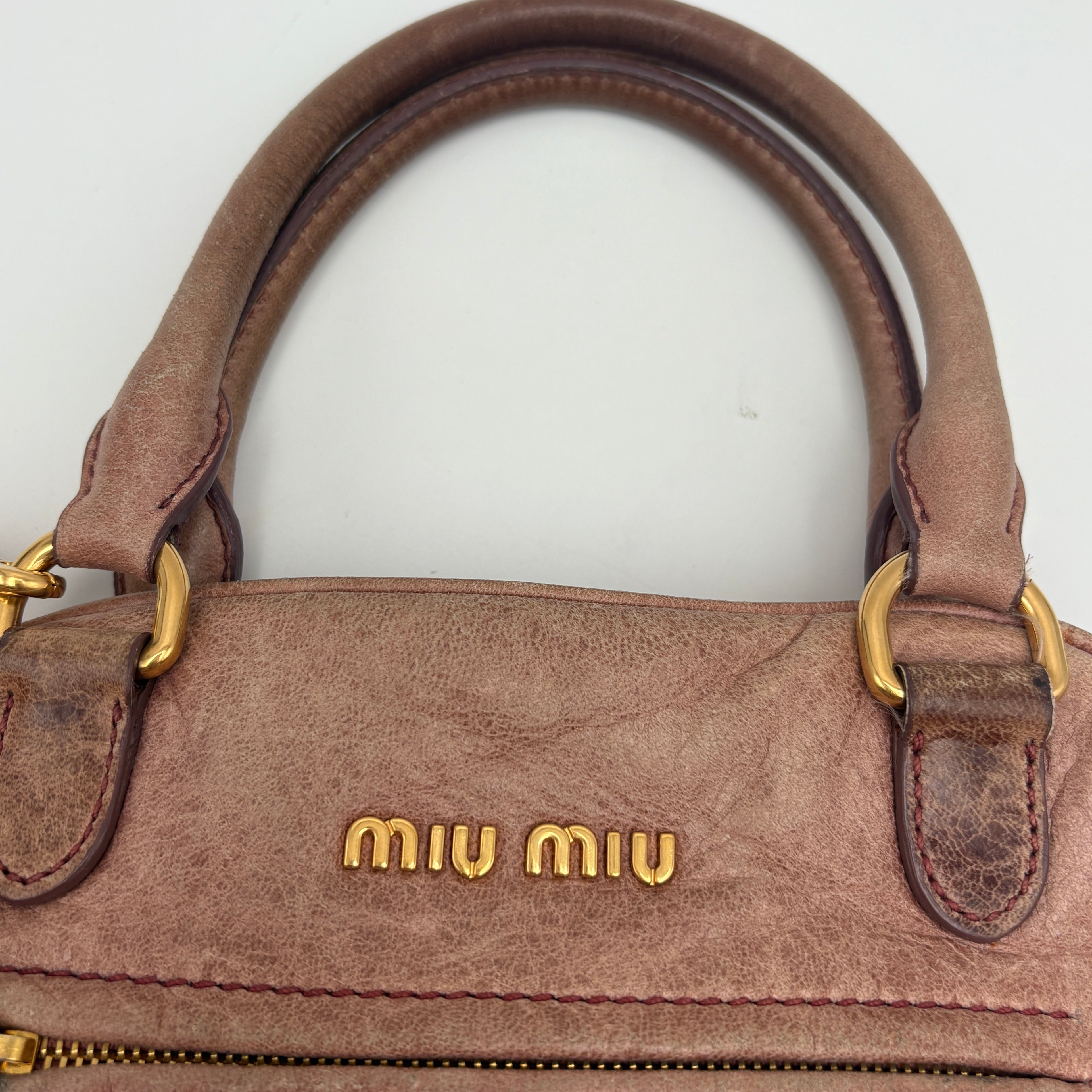 Miu Miu leather Pink Bag