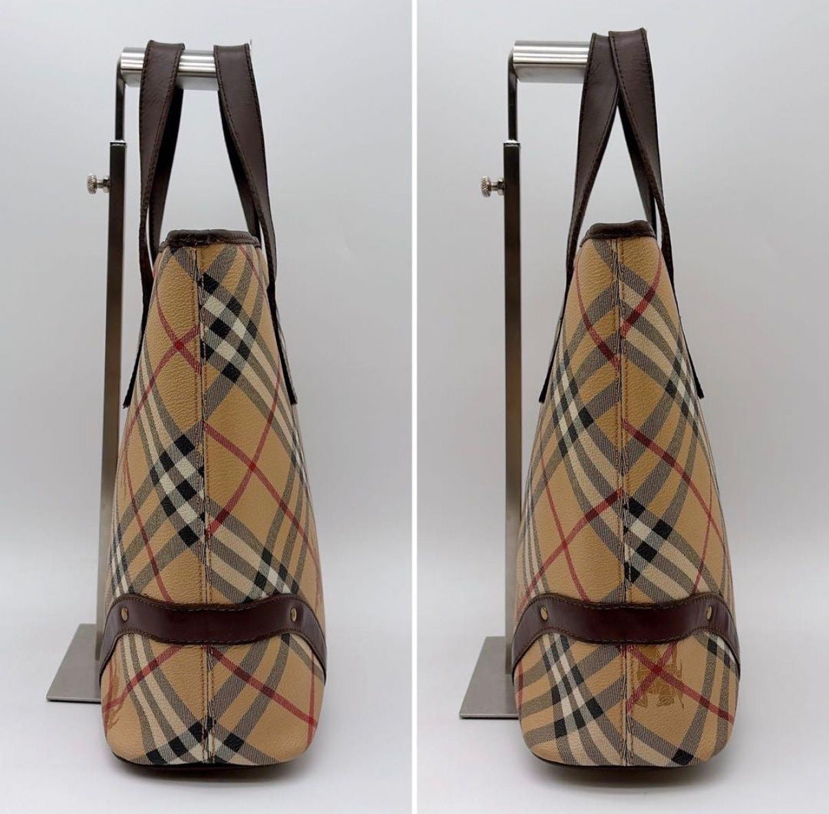 BURBERRY Nova Check Tote Bag