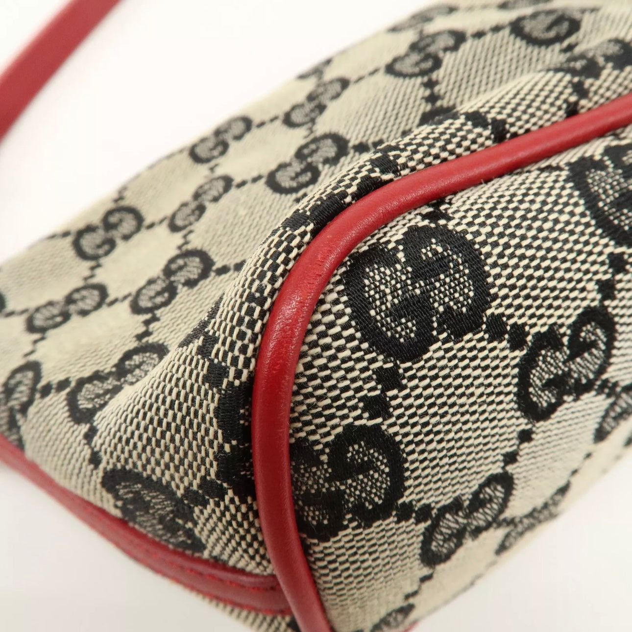 Boat Bag GG Canvas Leather Hand Bag Pouch