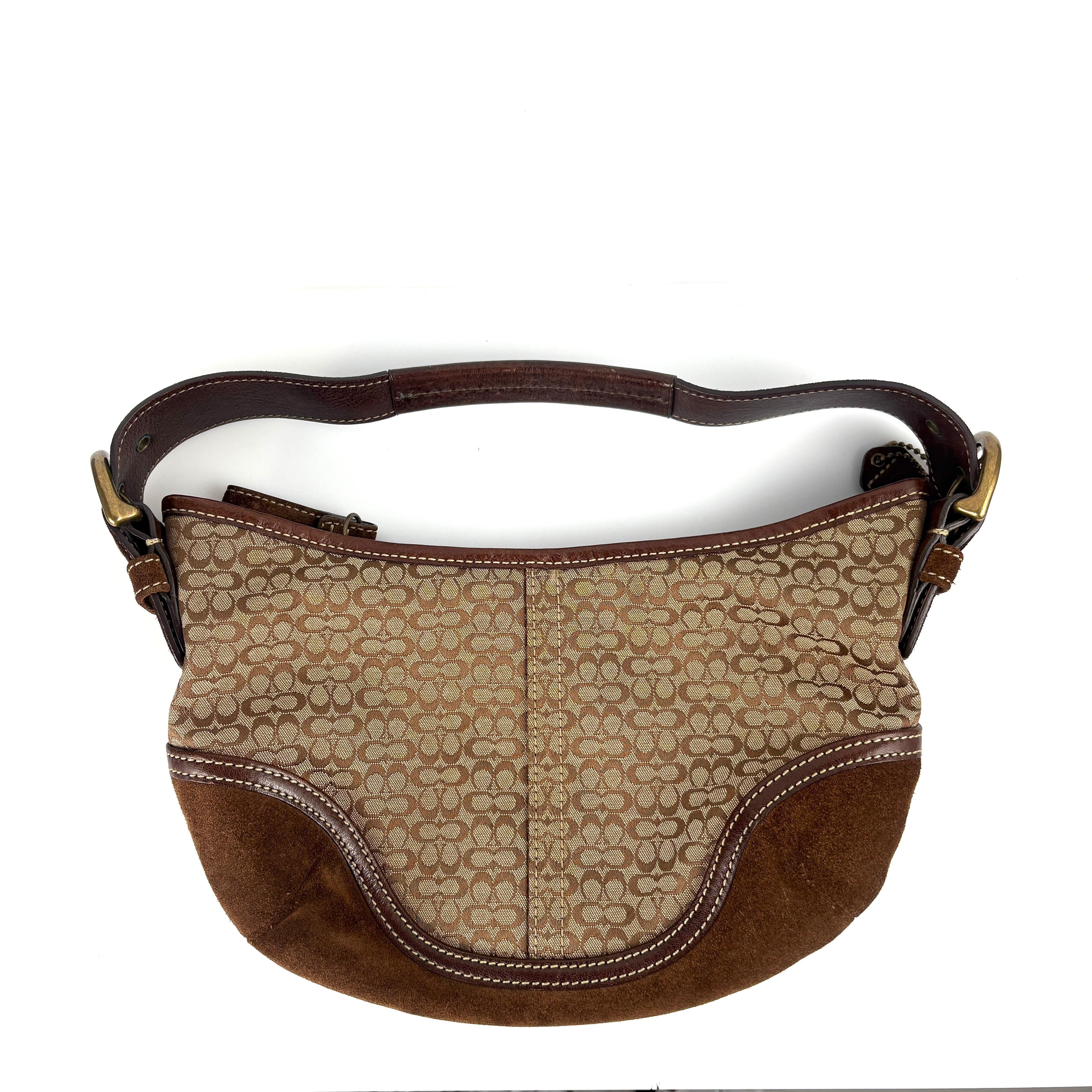 Coach Signature Suede Bag