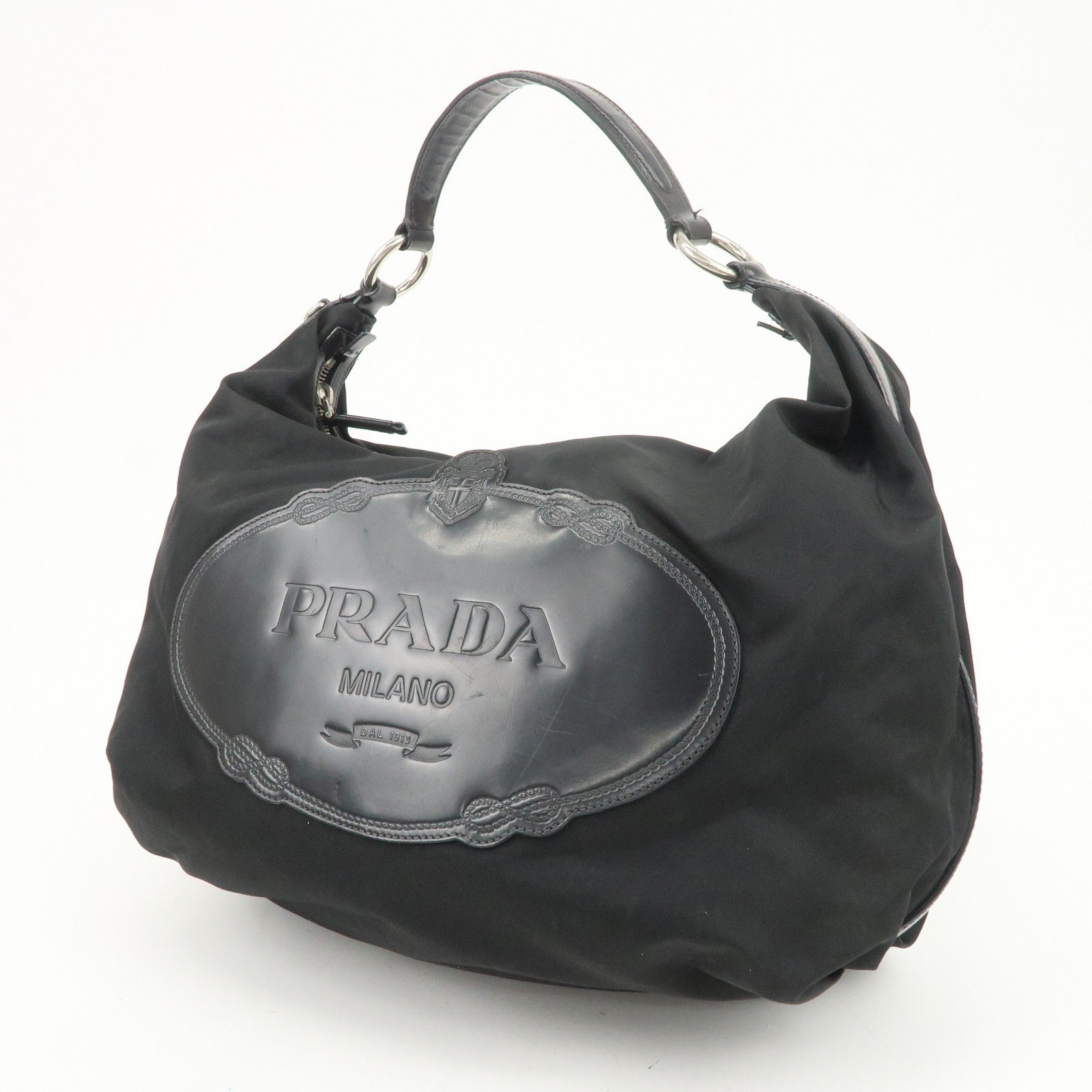 Prada Shoulder Bag - Black, Nylon, Leather