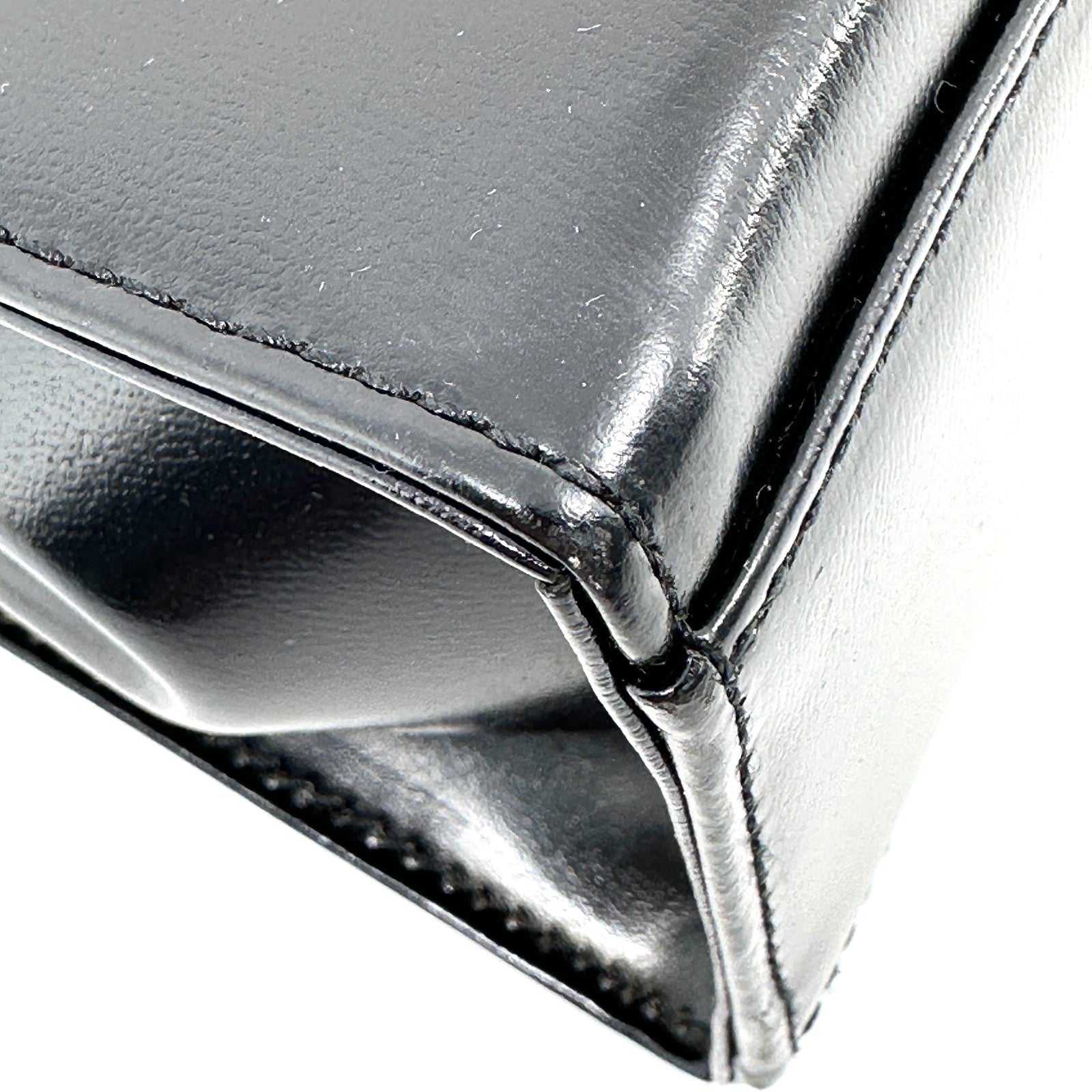 Saint Laurent Yves Shoulder Hand Tote Bag - Black, Leather
