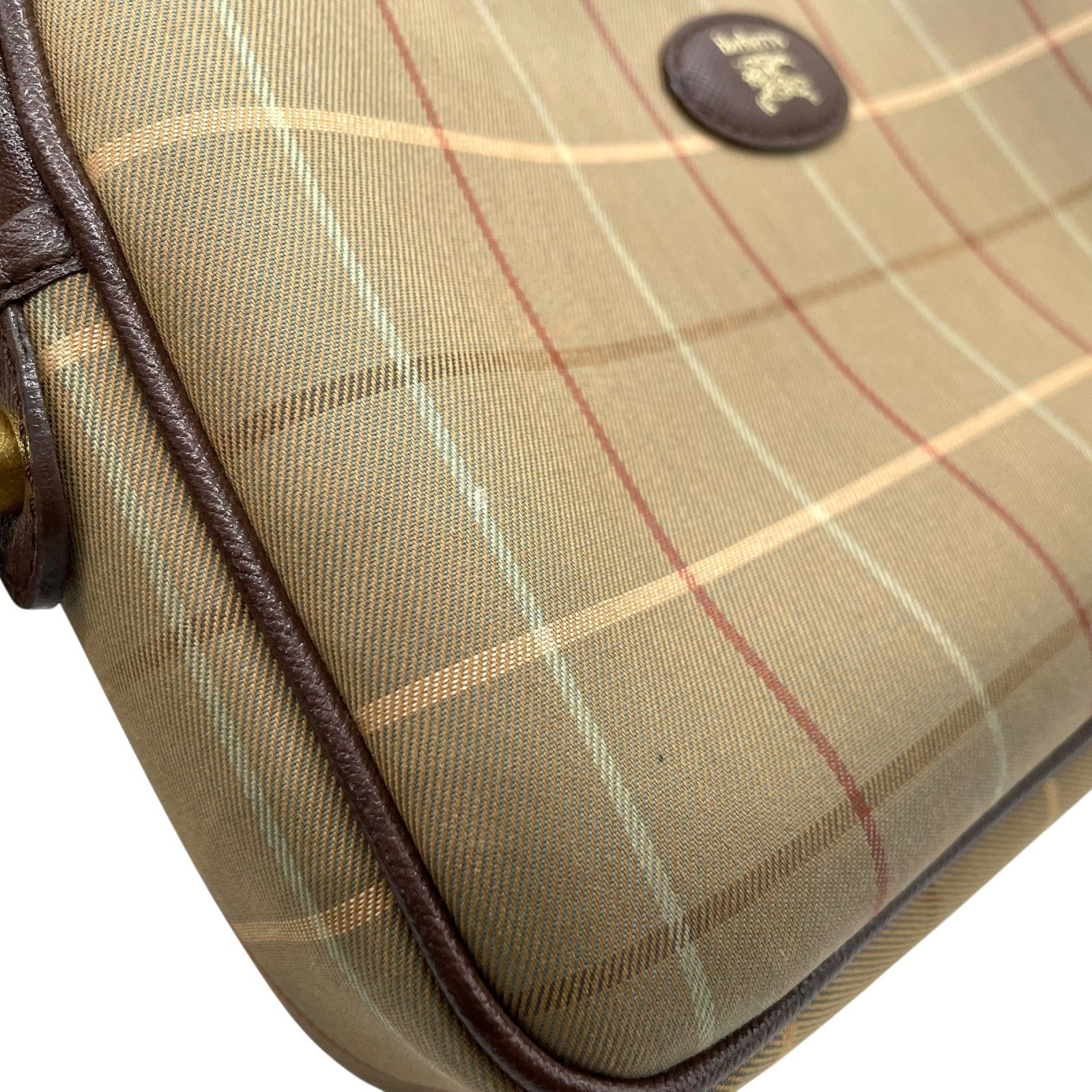 Burberry Clutch Pouch - Khaki Brown, Canvas Leather