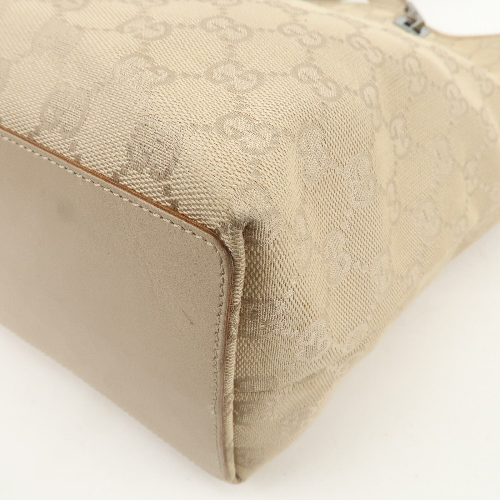 Gucci Tote Bag - Beige, GG Canvas, Leather