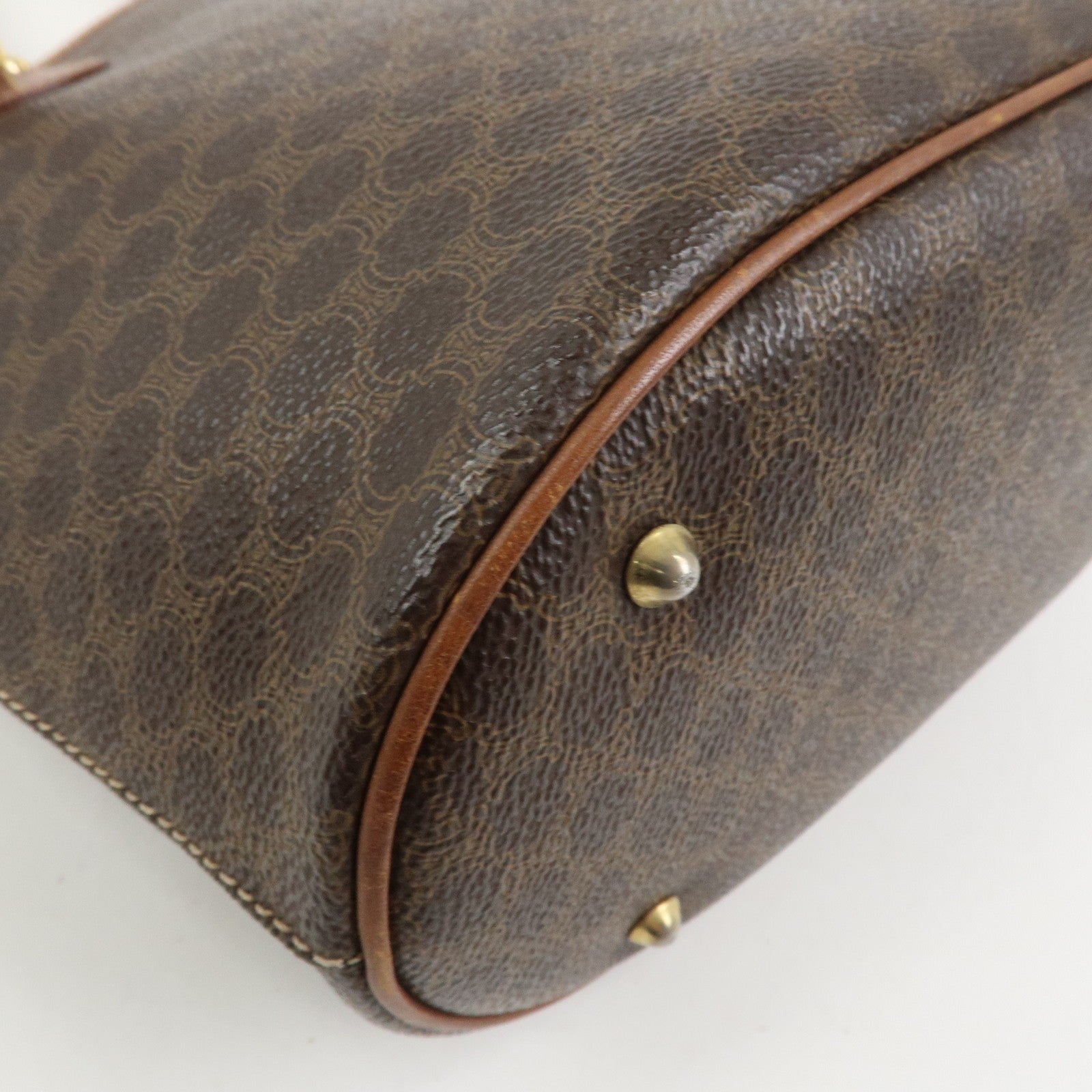 Celine Macadam Tote Bag - Brown, PVC Canvas Leather