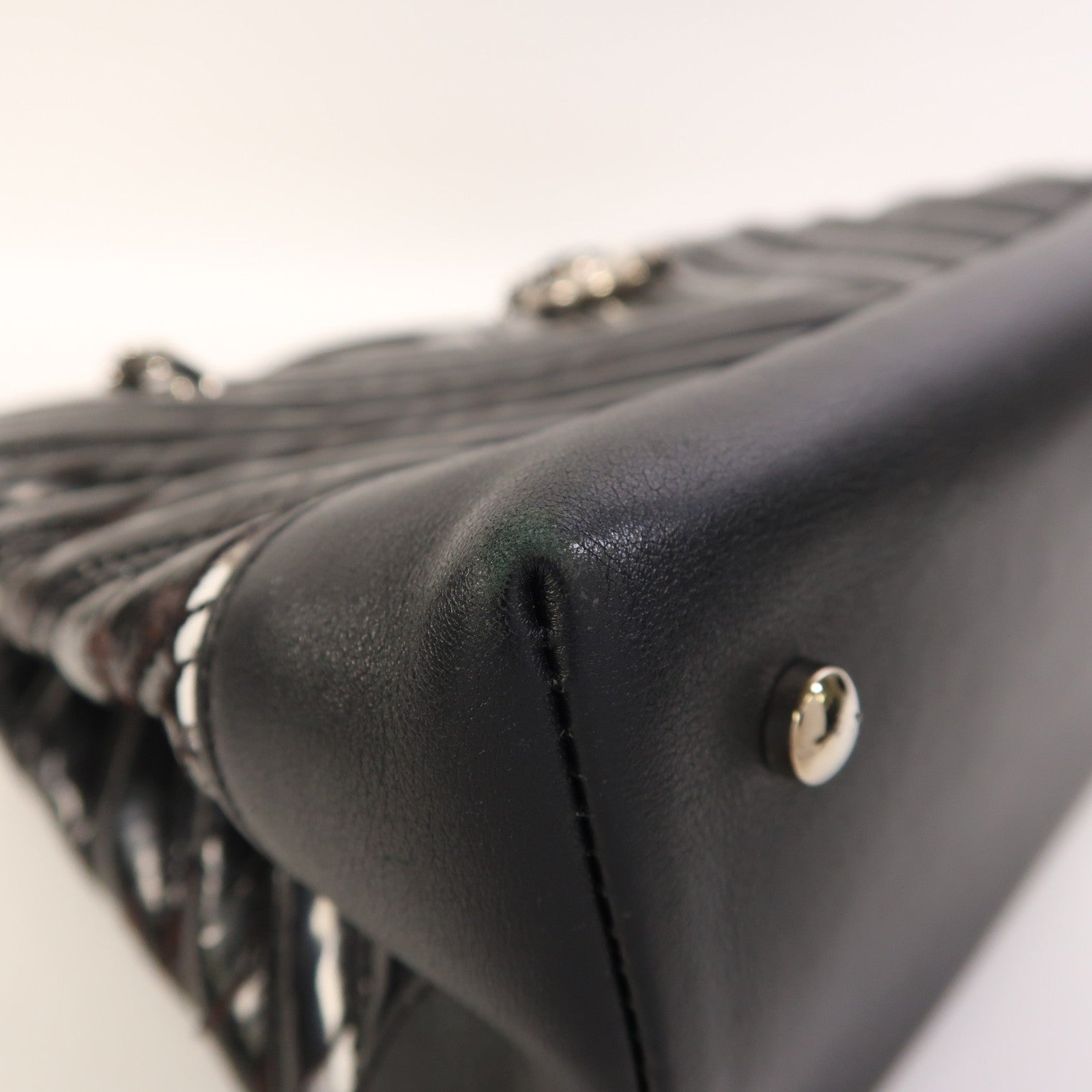 Chanel CC SHW Chain Shoulder Bag - Black, Leather