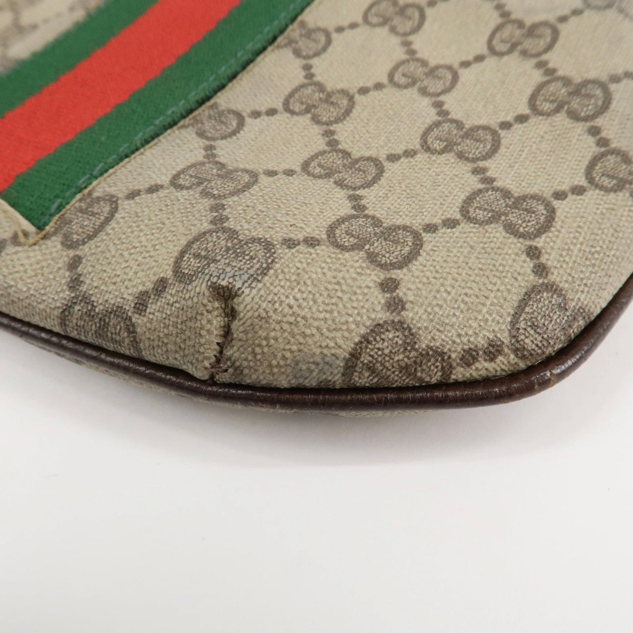 GUCCI GG Supreme Cosmetic Pouch Clutch Bag