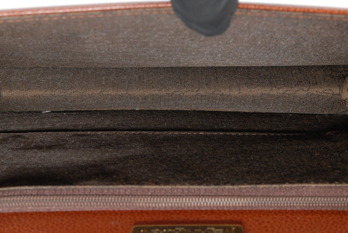 Saint Laurent Yves Saint Laurent Envelope Clutch Bag - Brown, Leather