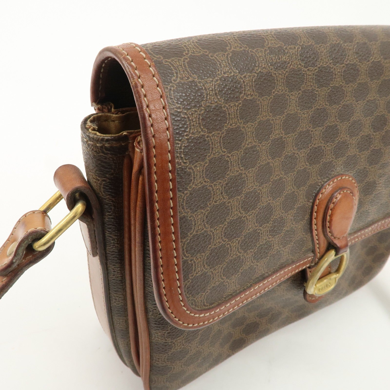 Celine Macadam Shoulder Bag - Brown, PVC