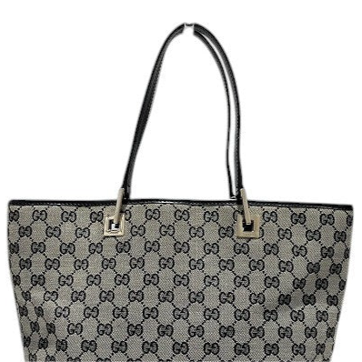 Gucci GG Canvas Tote Bag - Beige & Black, Canvas x Leather