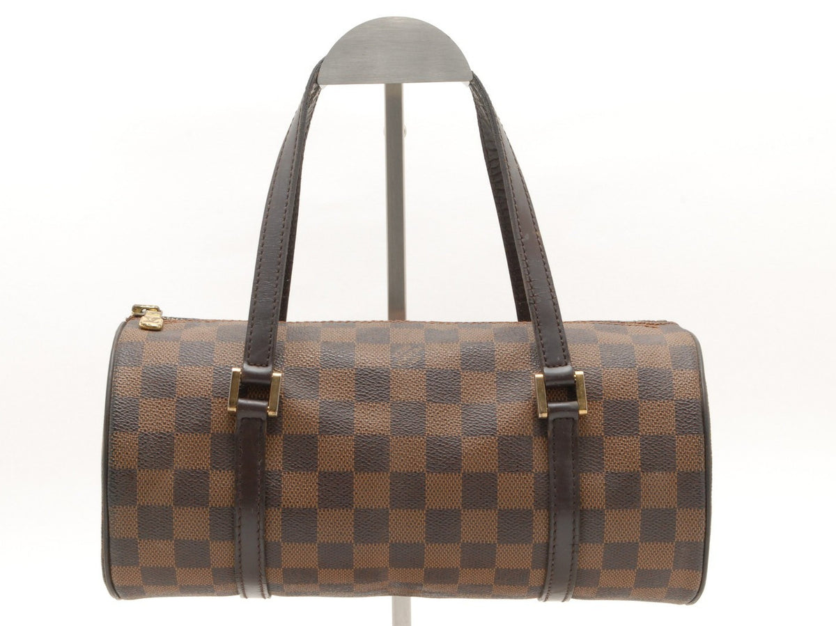 Louis Vuitton Damier Ebene Papillon 30 Hand Bag - Brown, PVC Leather