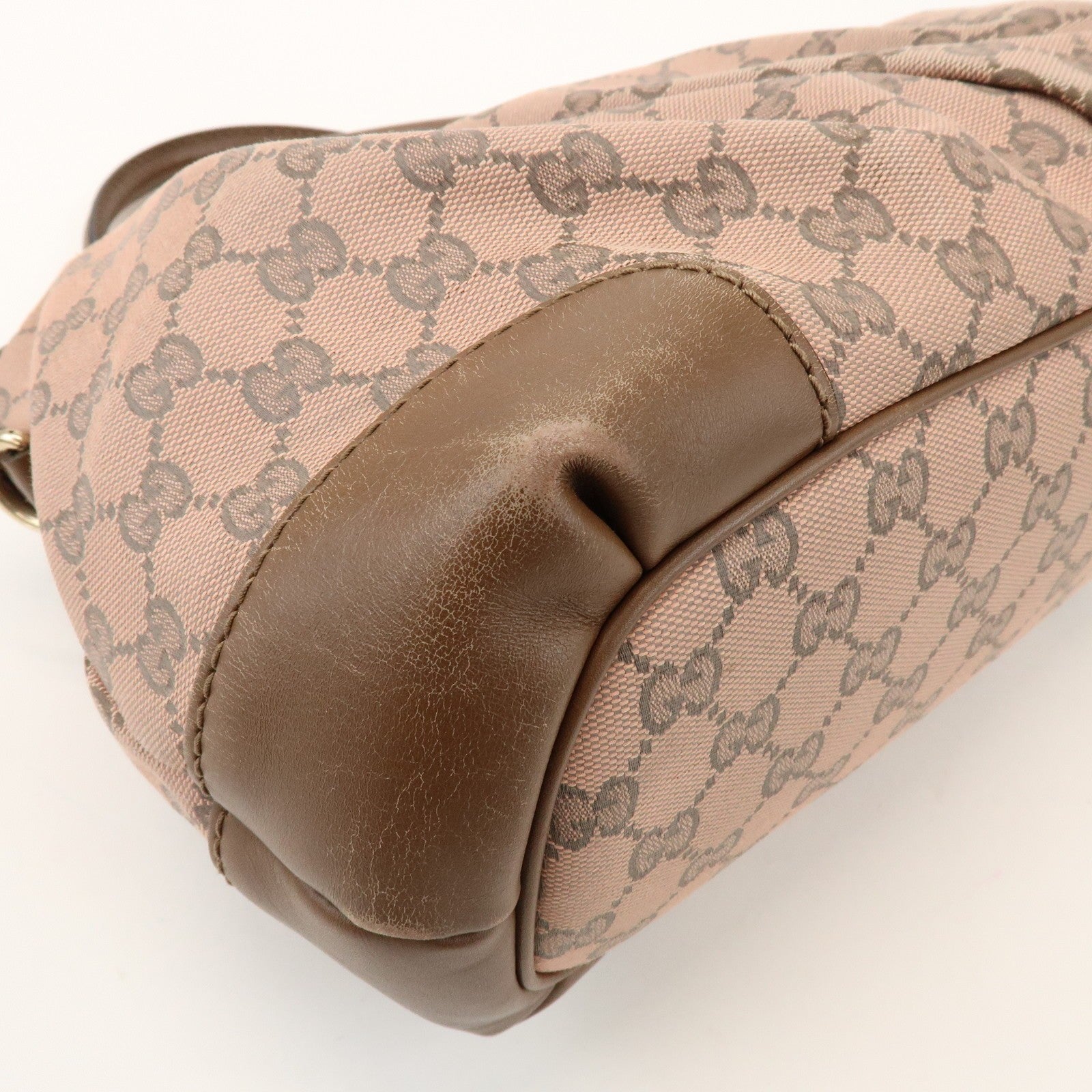 Gucci 2Way Bag - Pink, GG Canvas, Leather