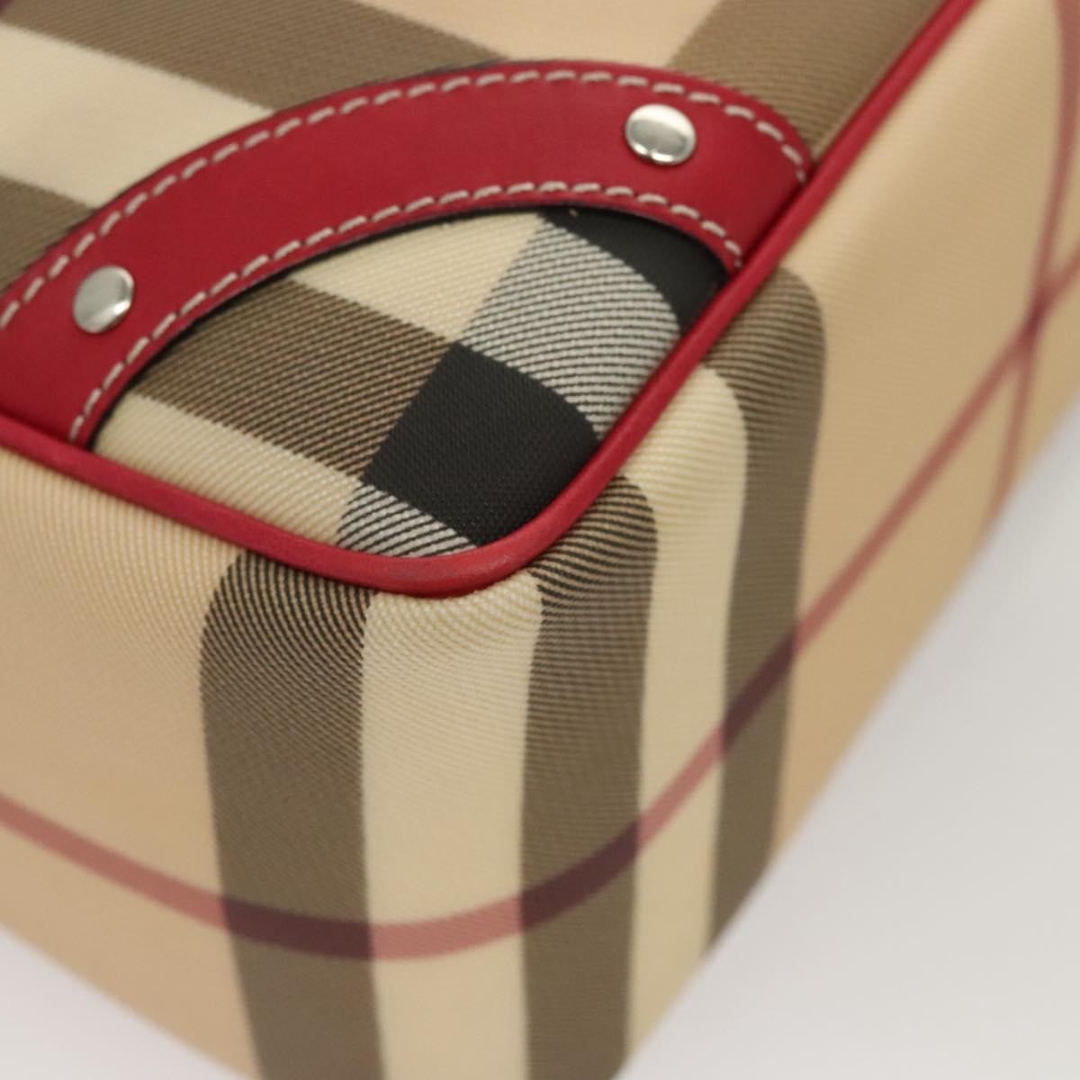Burberry Nova Check Hand Bag - Beige/Silver, PVC Leather