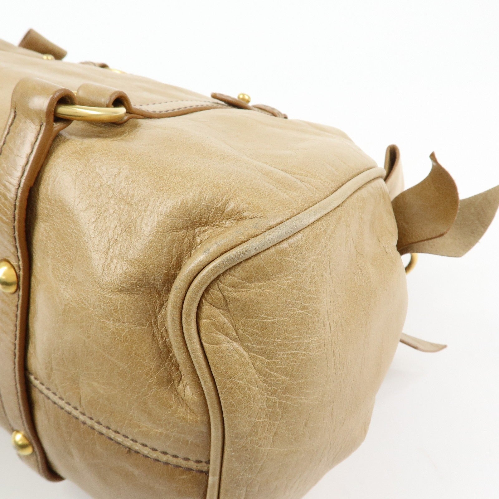 Miu Miu Handbag - Beige, Leather