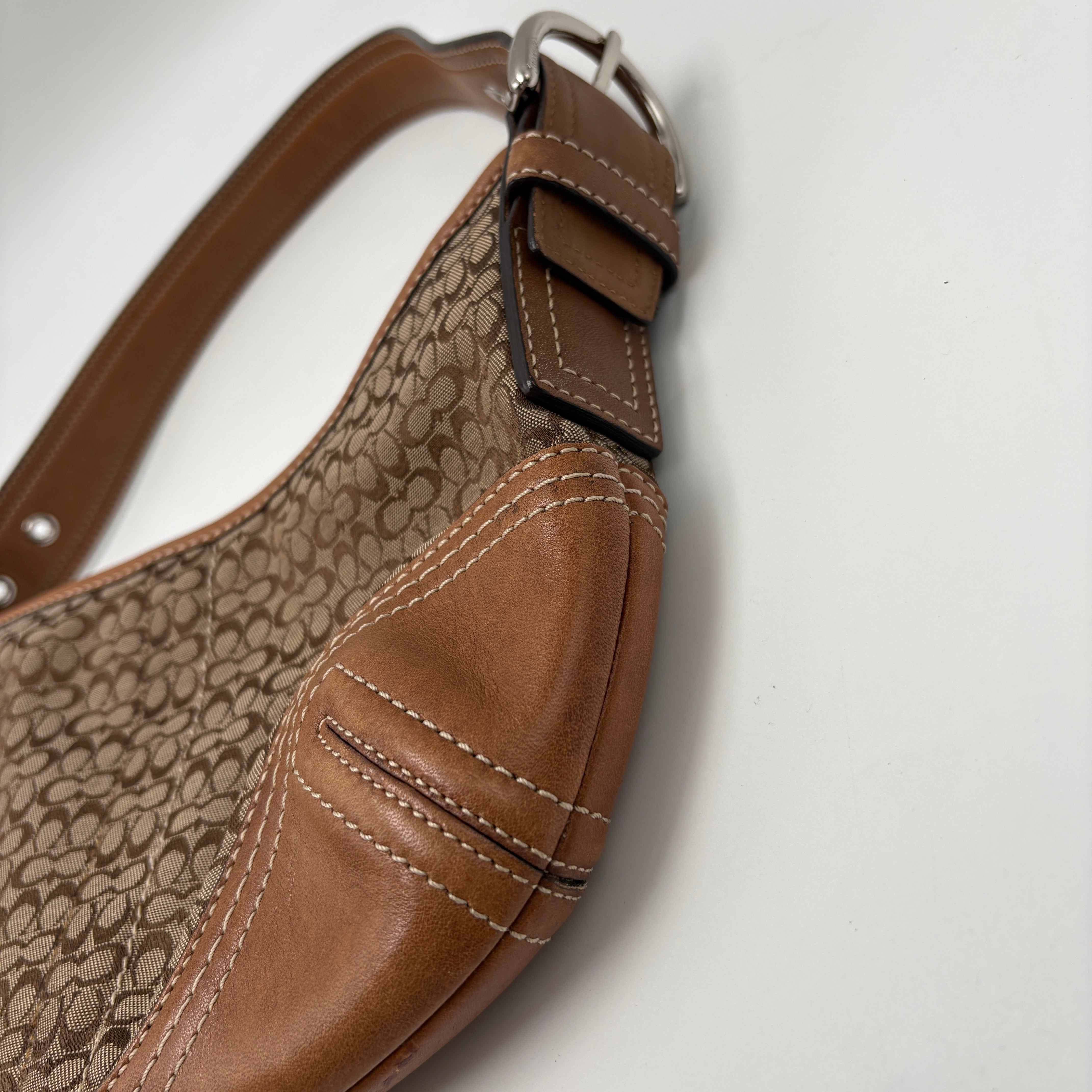 Coach signature shoulder bag