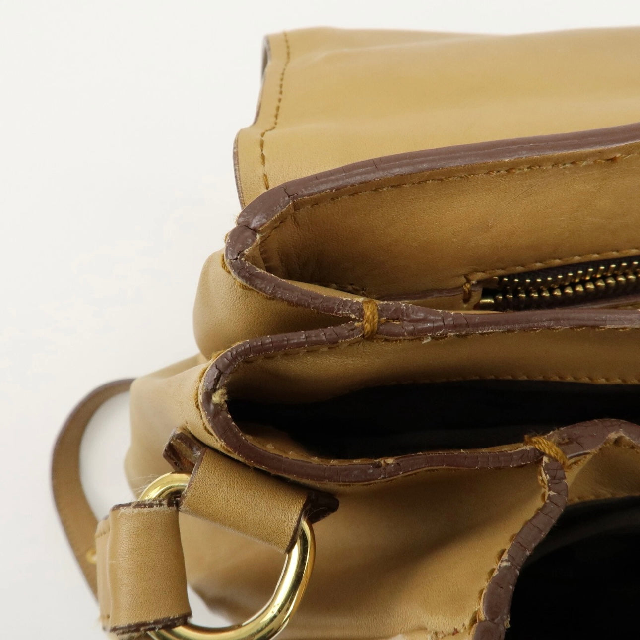 Miu Miu 2Way Shoulder Bag - Beige, Leather