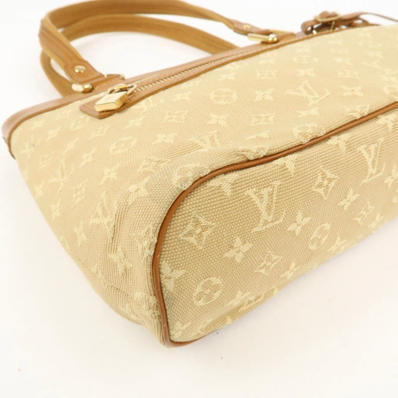 Louis Vuitton Monogram Mini Lucille PM Hand Bag Beige