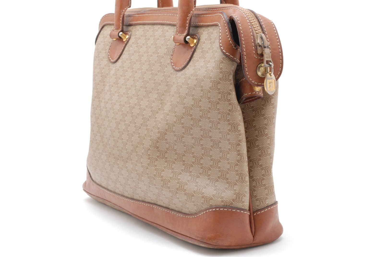 Celine Macadam Handbag - Brown, PVC