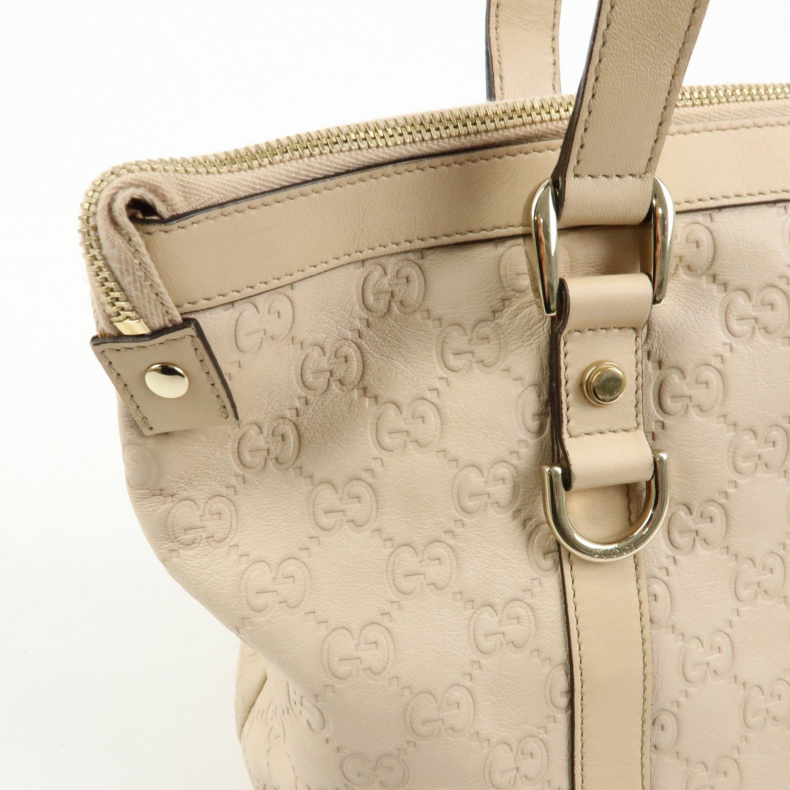 Gucci Abbey Tote Bag - Pink, Guccissima Leather