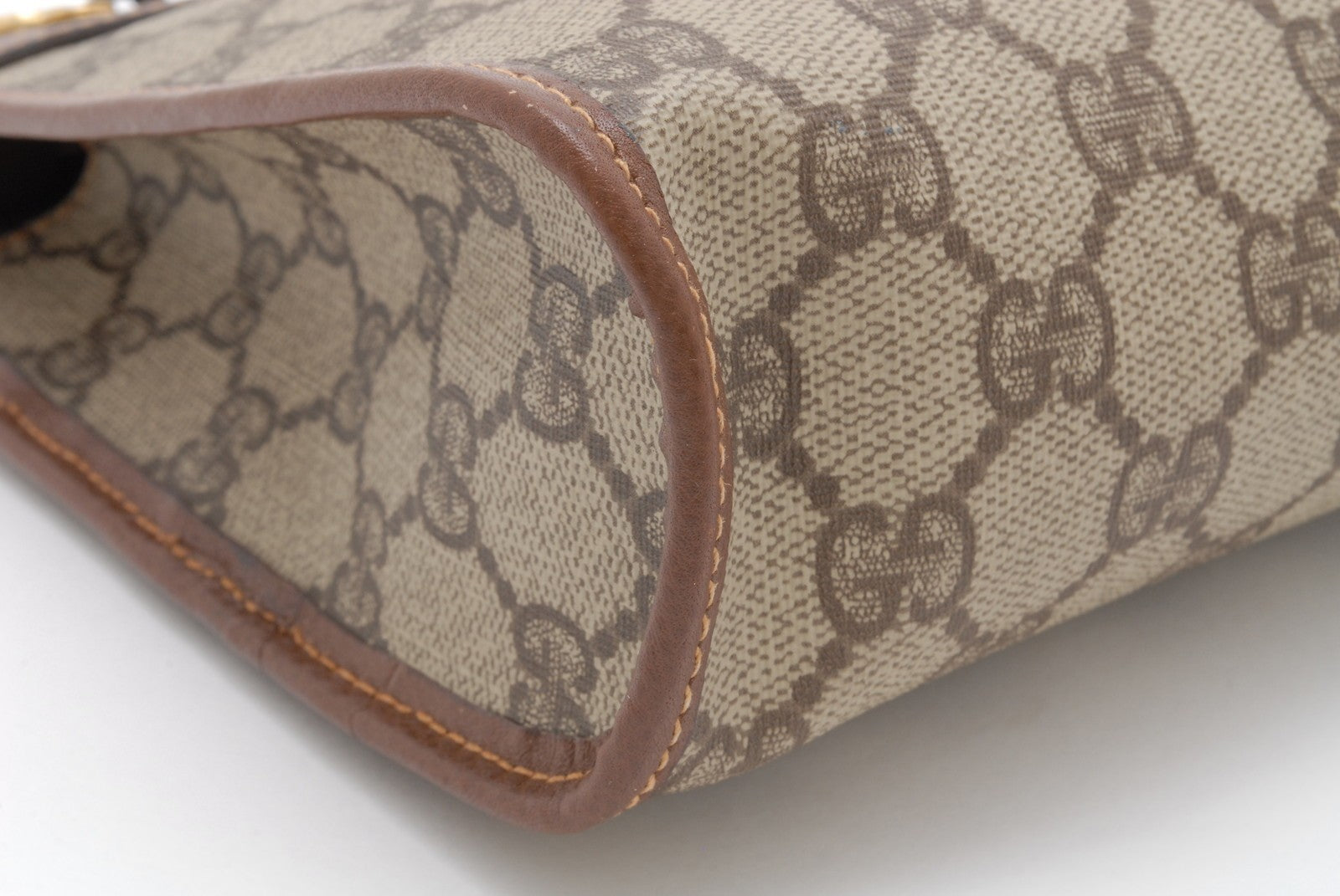 Gucci Sherry Clutch Bag - Brown, PVC Leather