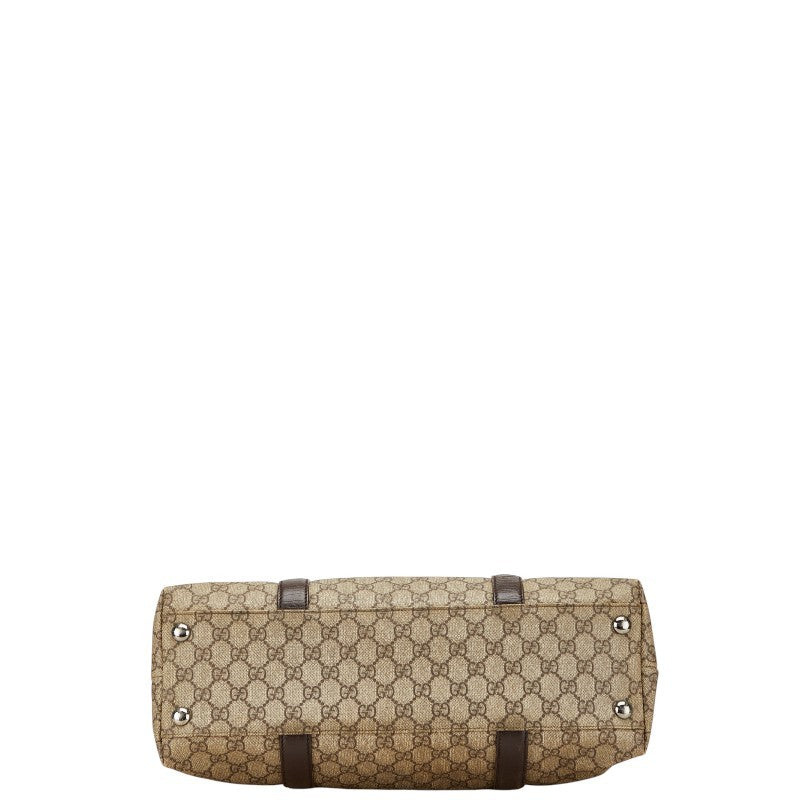 Gucci GG Supreme Tote Bag - Beige Brown, PVC