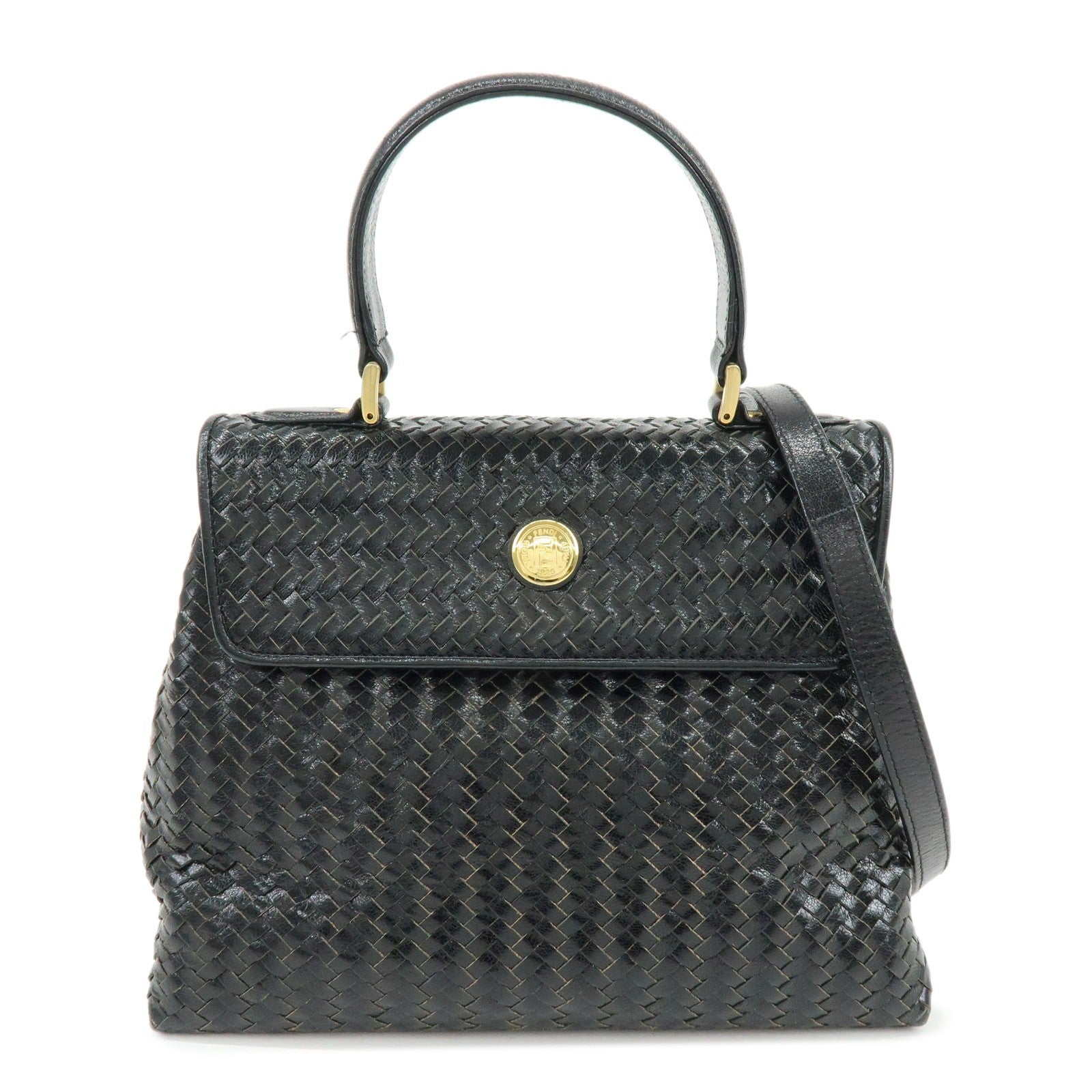 Fendi Hand Bag - Black, Leather
