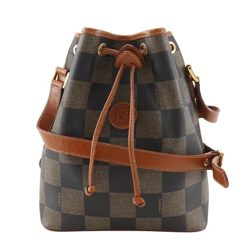 Fendi Shoulder Bag - Brown, PVC/Leather