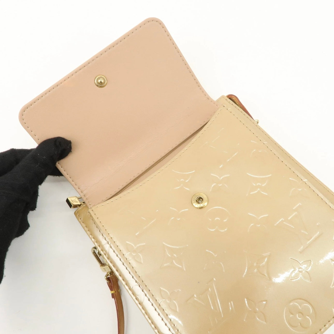 Louis Vuitton Monogram Vernis Motte Shoulder Bag Noisette
