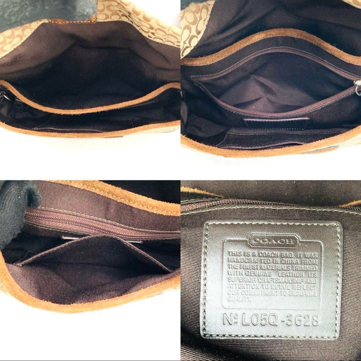 Coach Signature Suede Bag
