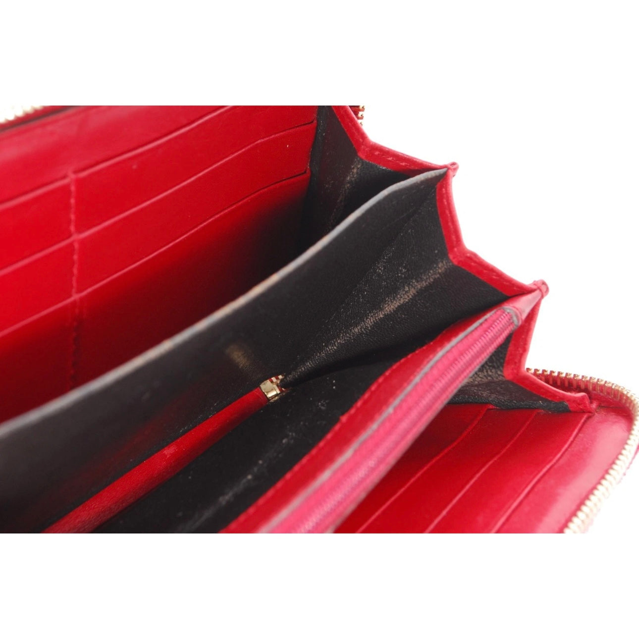 Gucci wallet ribbon microGG enamel Red