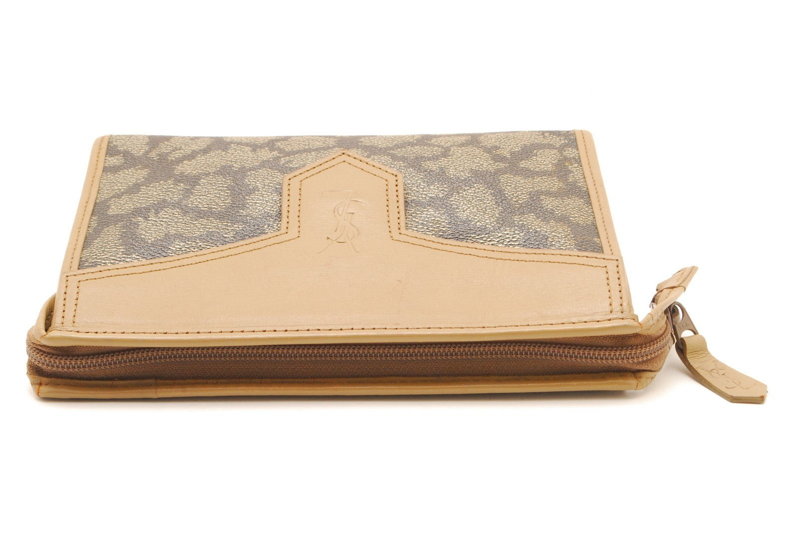 Saint Laurent Yves Clutch - Beige, PVC