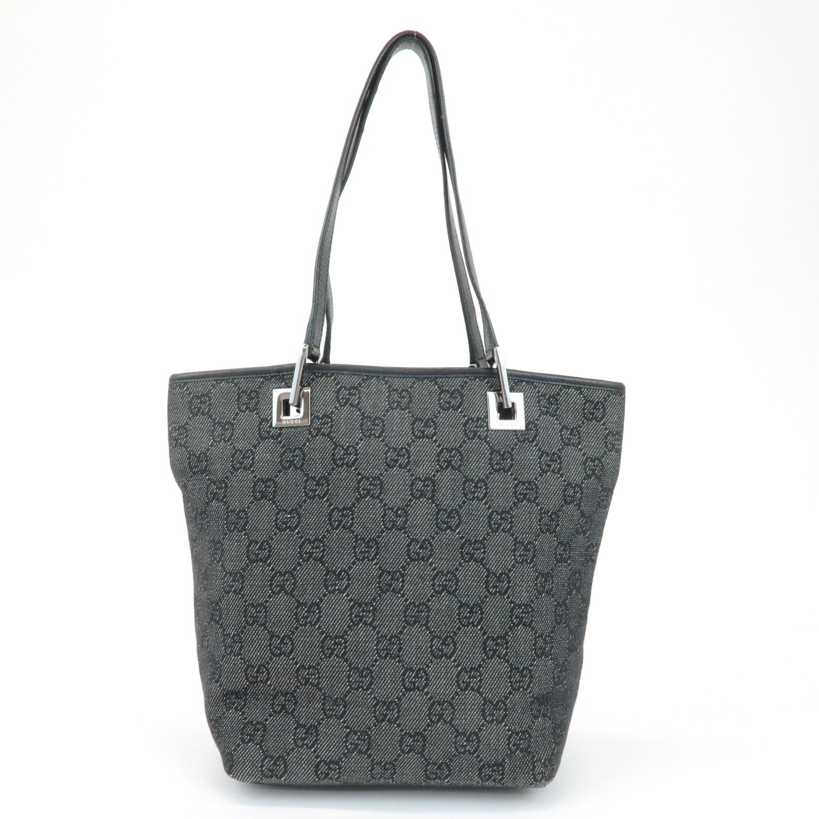Gucci GG Canvas Tote Bag - Black, Leather