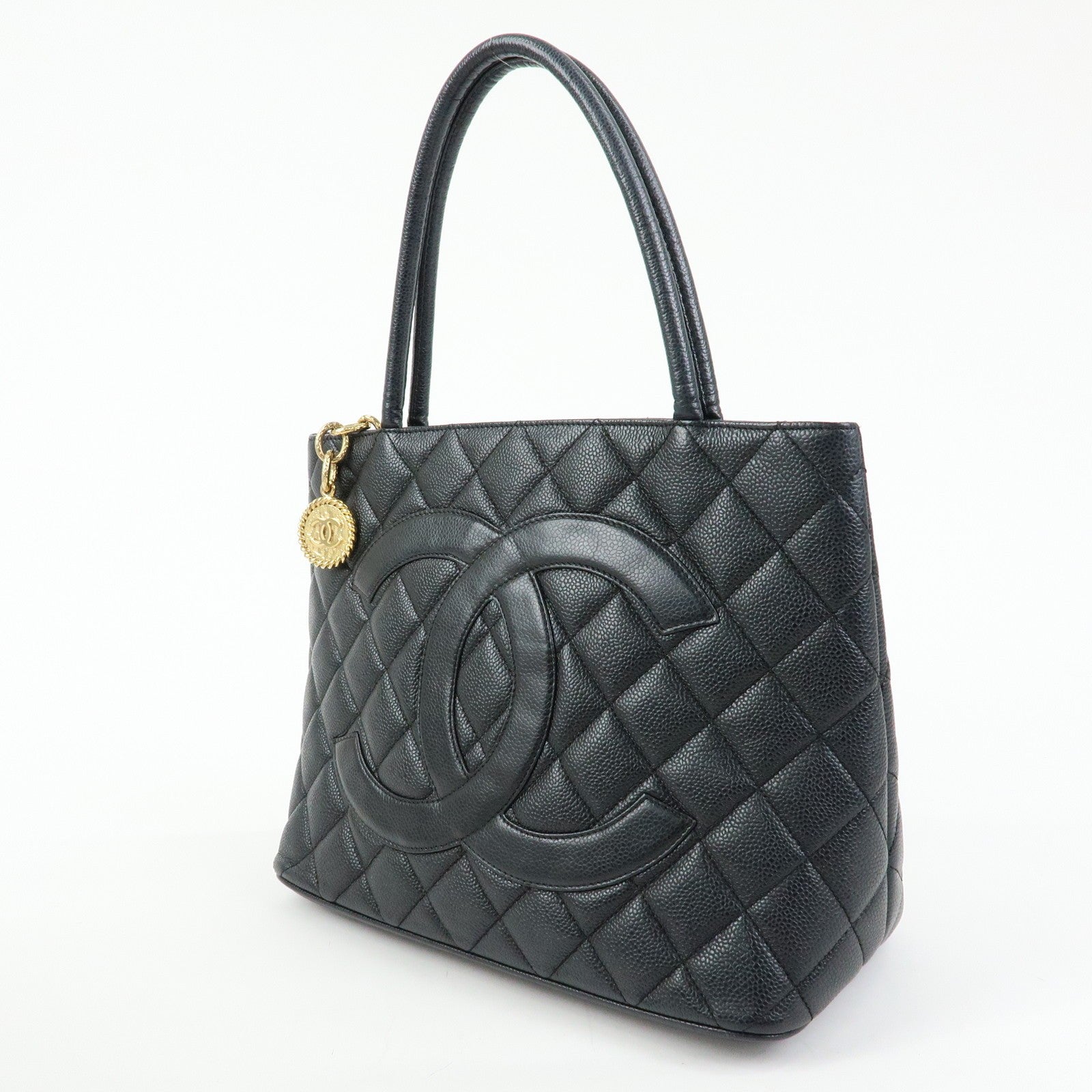 Chanel A01804 Tote Bag - Black, Caviar Skin