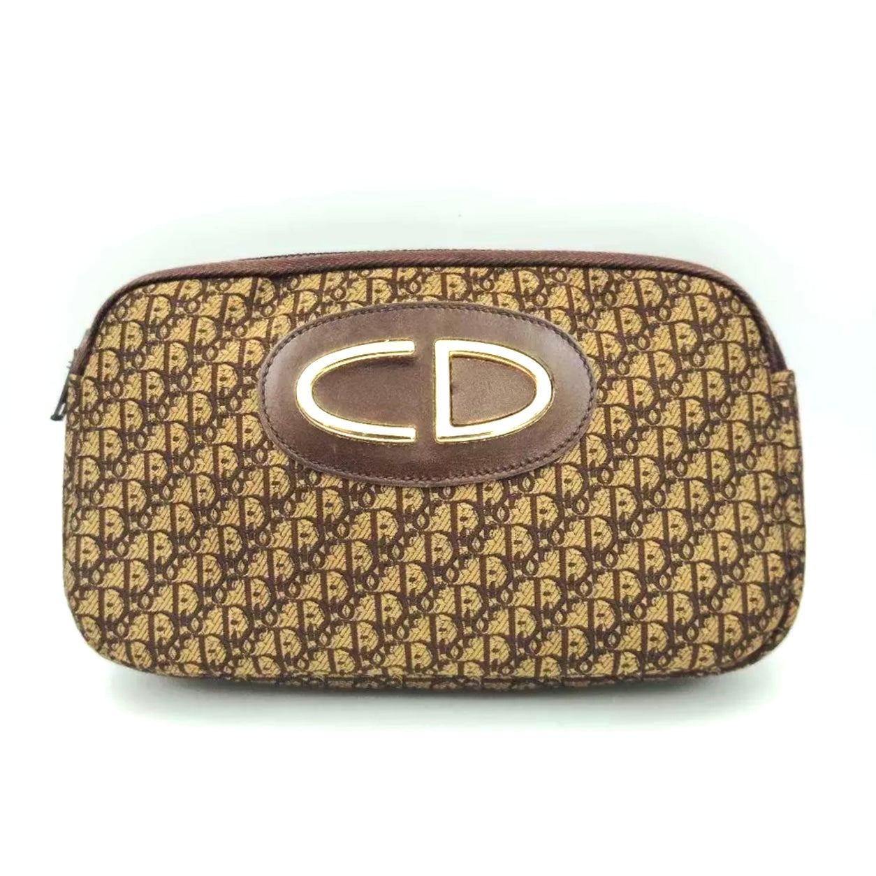 Christian Dior Trotter Pouch Brown