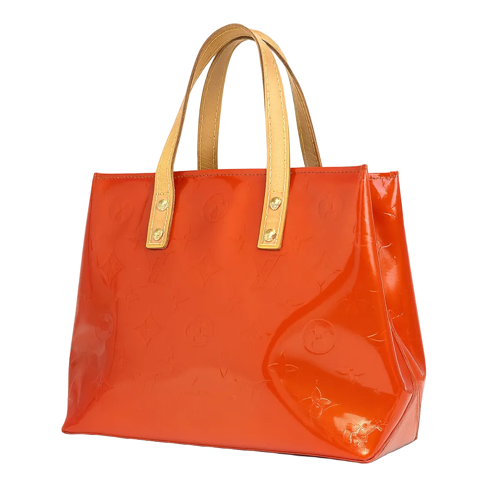 AI-enhanced studio cover image for Louis Vuitton Monogram Vernis Lead PM Hand Bag - Rouge, Vernis Leather