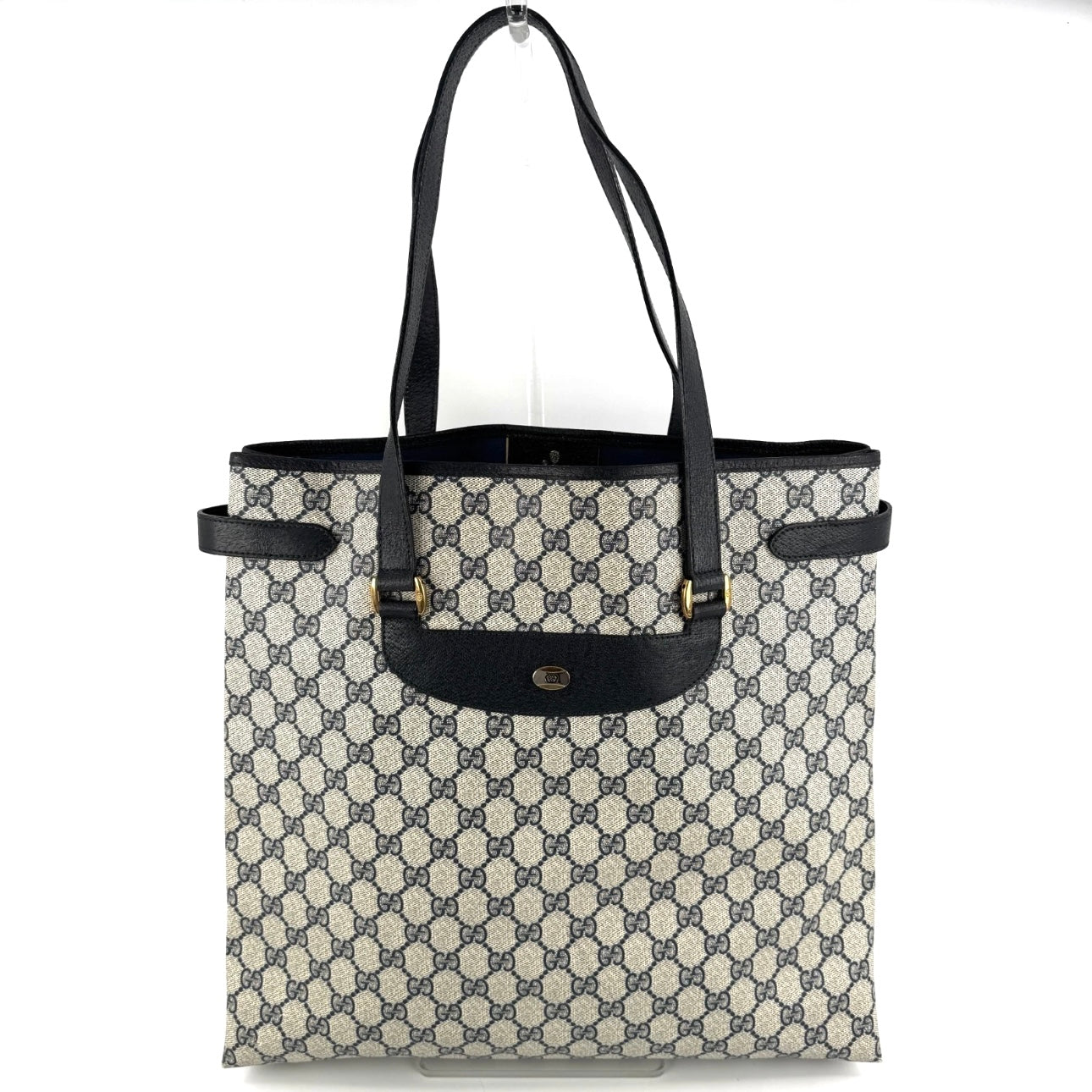 GUCCI Supreme Tote Bag GG Navy