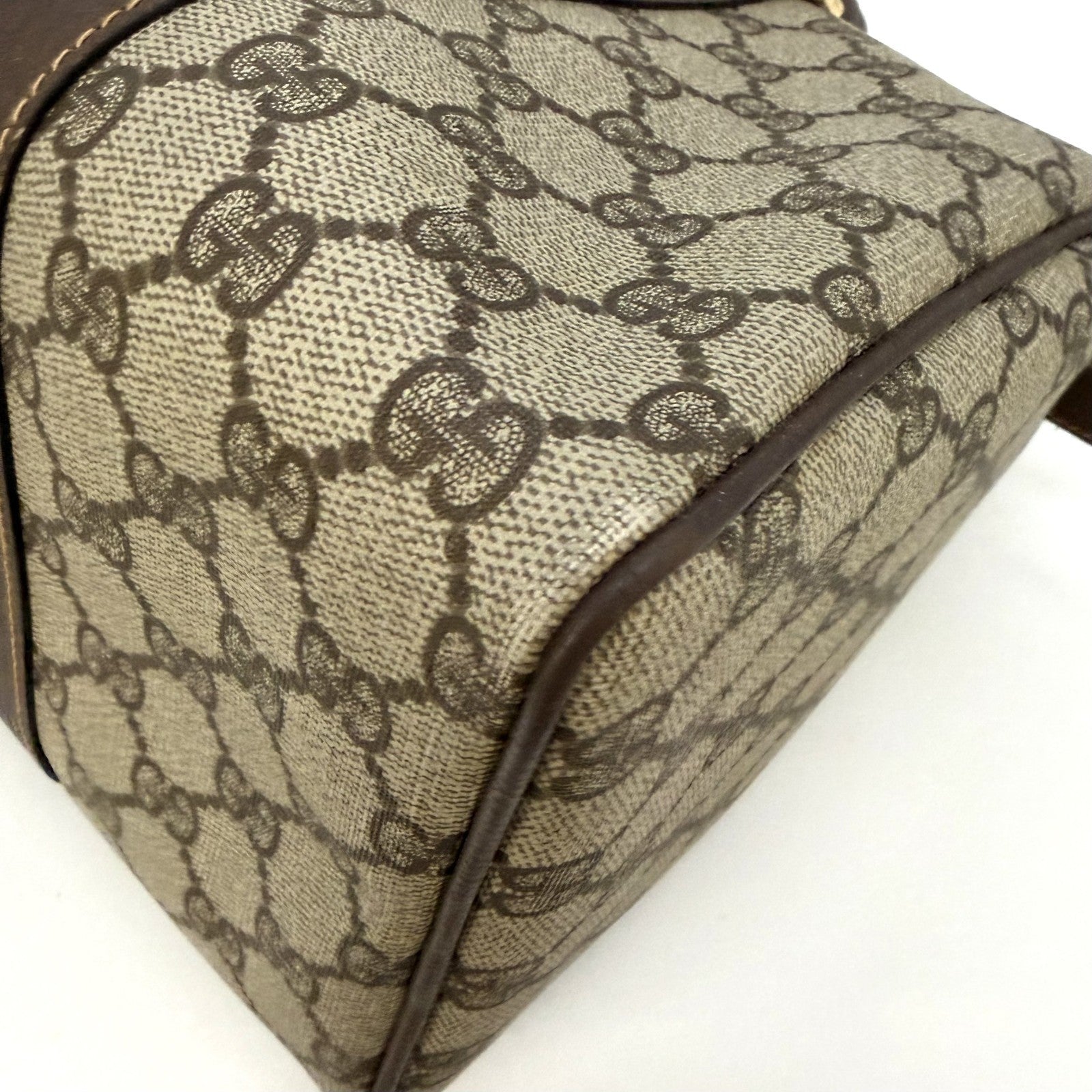 Gucci GG Supreme Boston Bag - Brown, PVC Leather