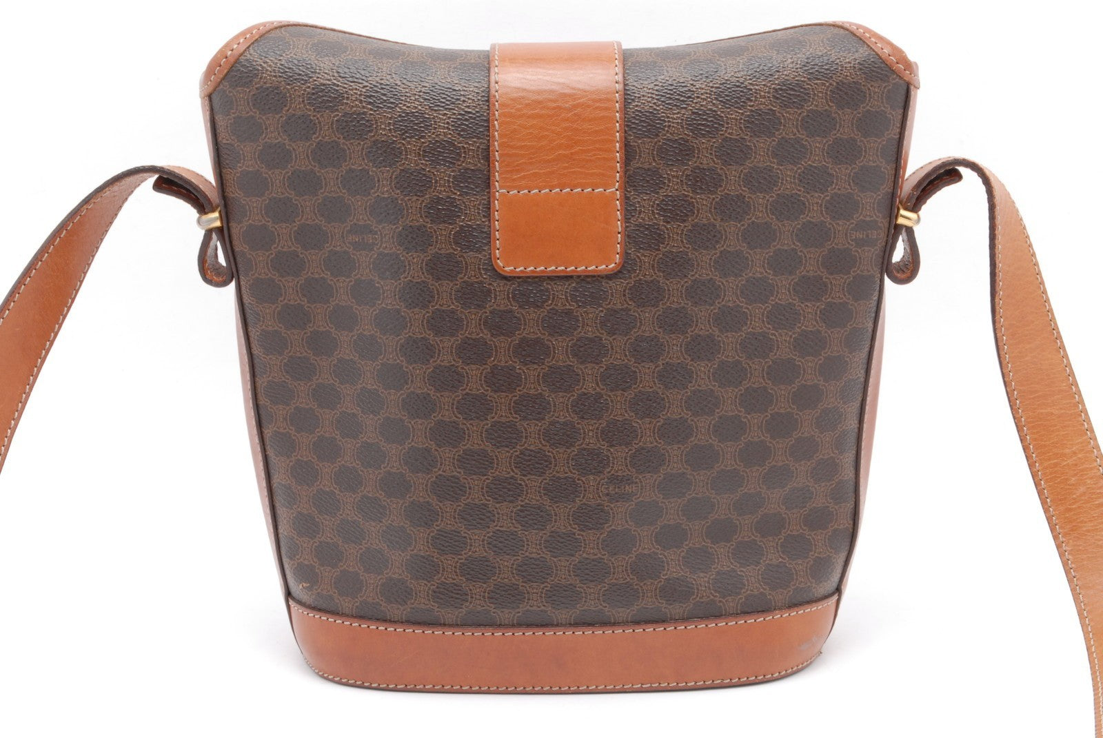 Celine Macadam Shoulder Bag - Brown, PVC Leather